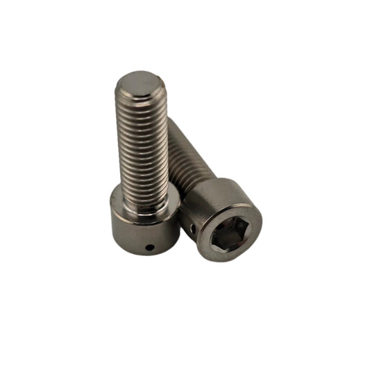 Titanium 1/4-28x3/4 Lock Collar Bolt Drilled