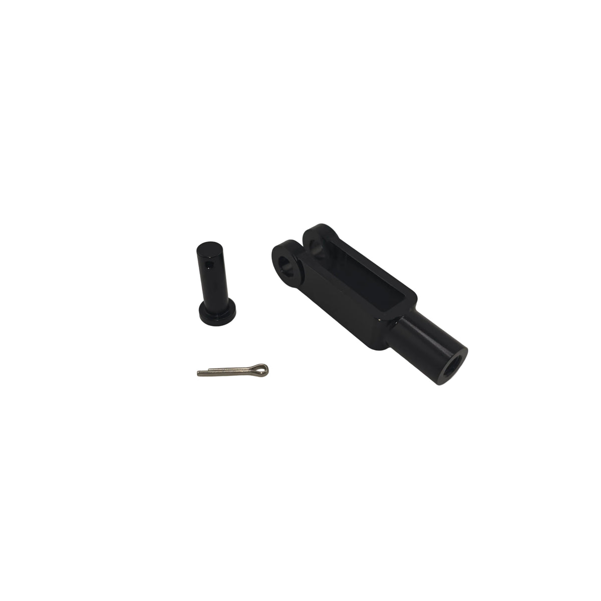 Aluminum kart pedal clevis and aluminum pin