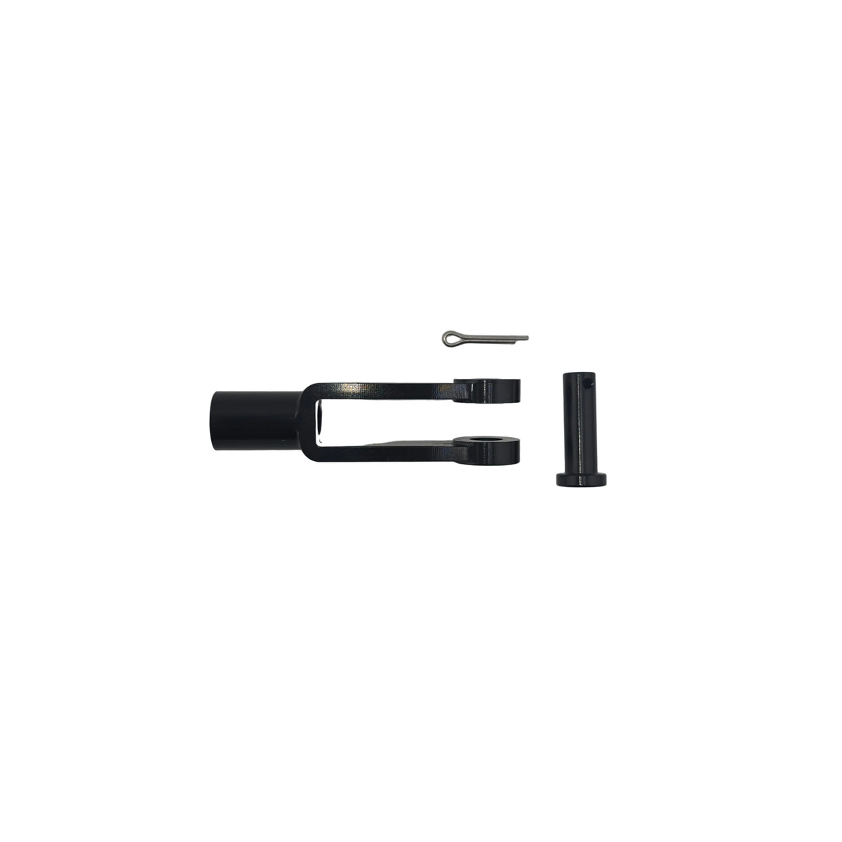 Aluminum kart pedal clevis and aluminum pin