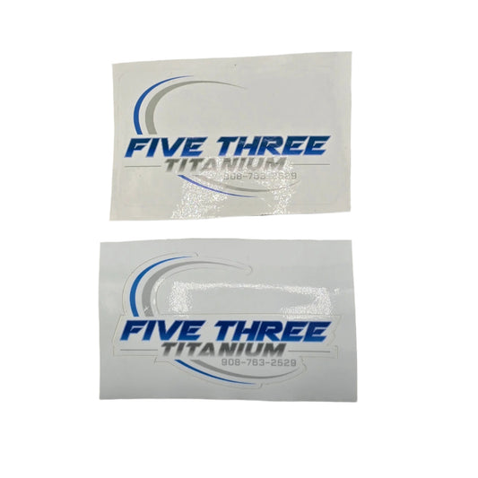 Five Three Titanium Logo Sticker