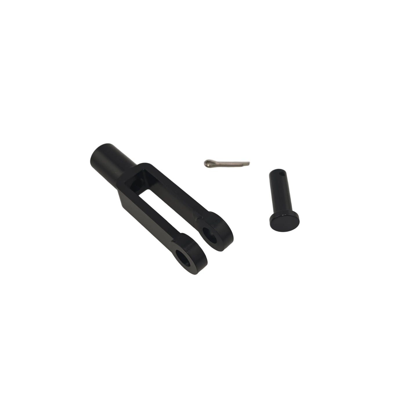 Aluminum kart pedal clevis and aluminum pin