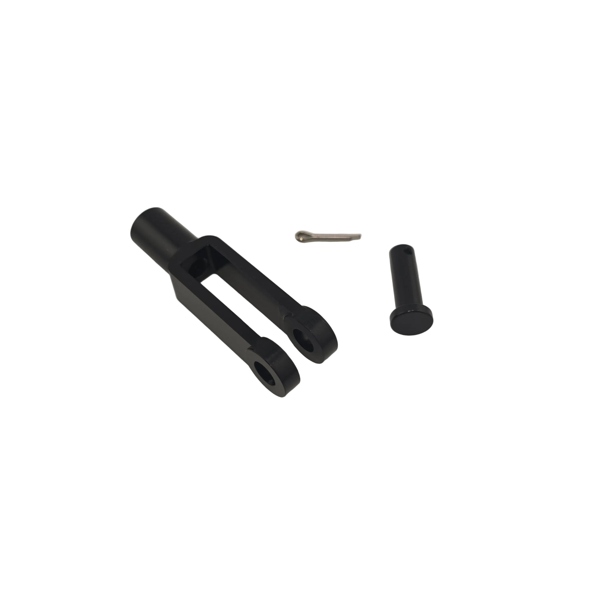 Aluminum kart pedal clevis and aluminum pin